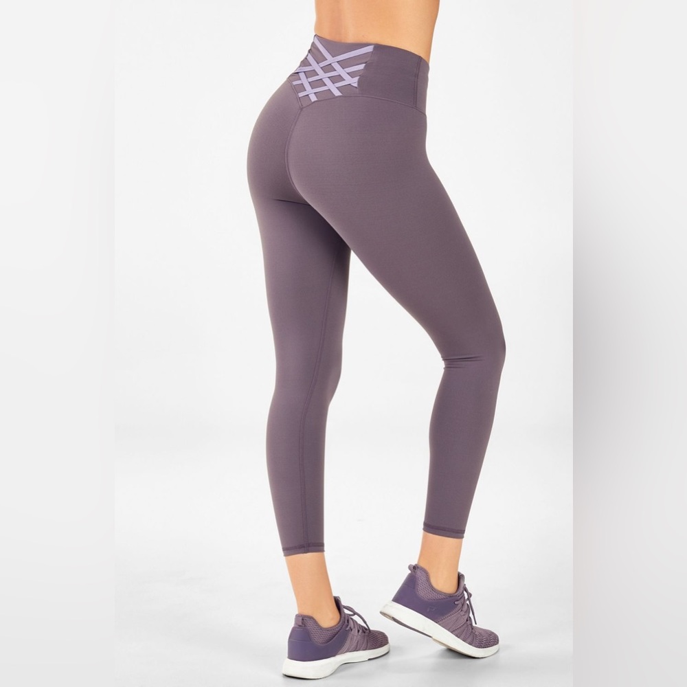 Fabletics Boost PowerHold High-Waisted Violet 7/8 Legging